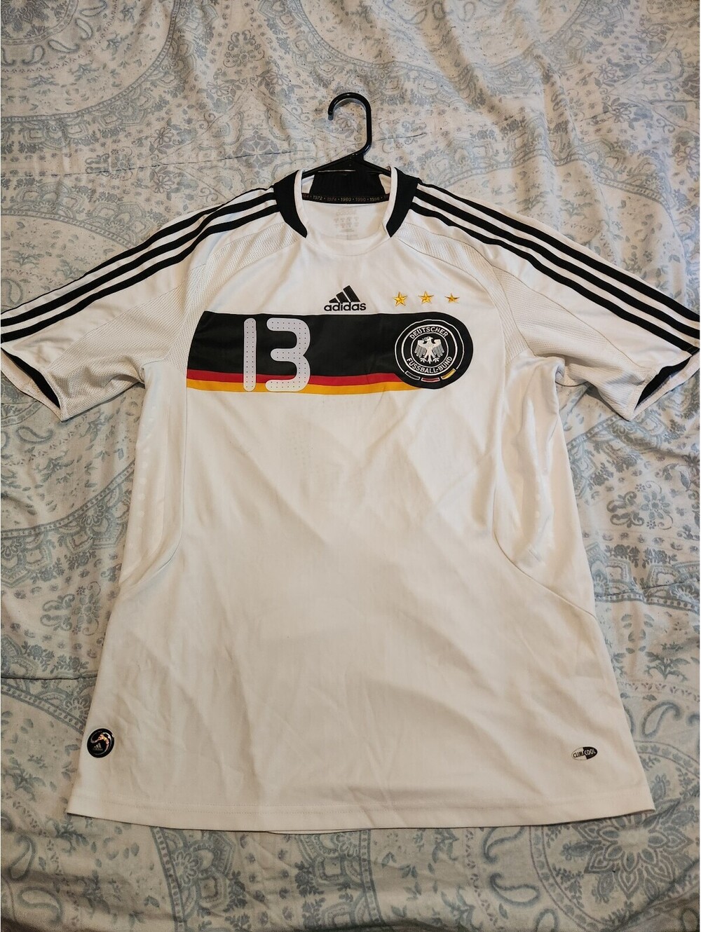 Germany 2008/2009 Ballack Home Soccer Jersey Size M